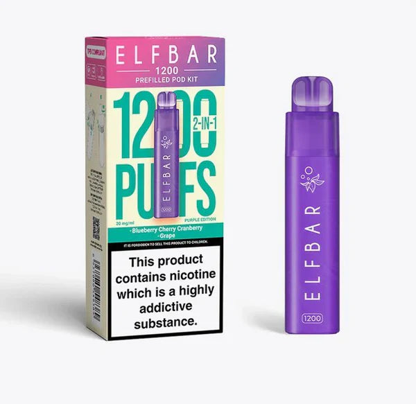 Elf Bar 1200 2-in-1 Prefilled Pod Kit [Box of 5]