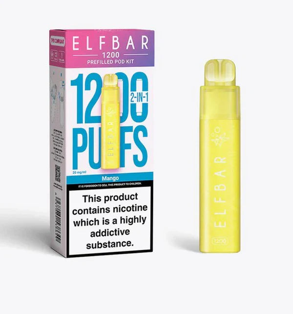 Elf Bar 1200 2-in-1 Prefilled Pod Kit [Box of 5]