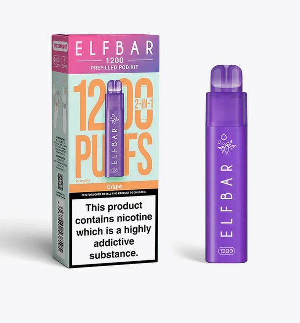 Elf Bar 1200 2-in-1 Prefilled Pod Kit [Box of 5]