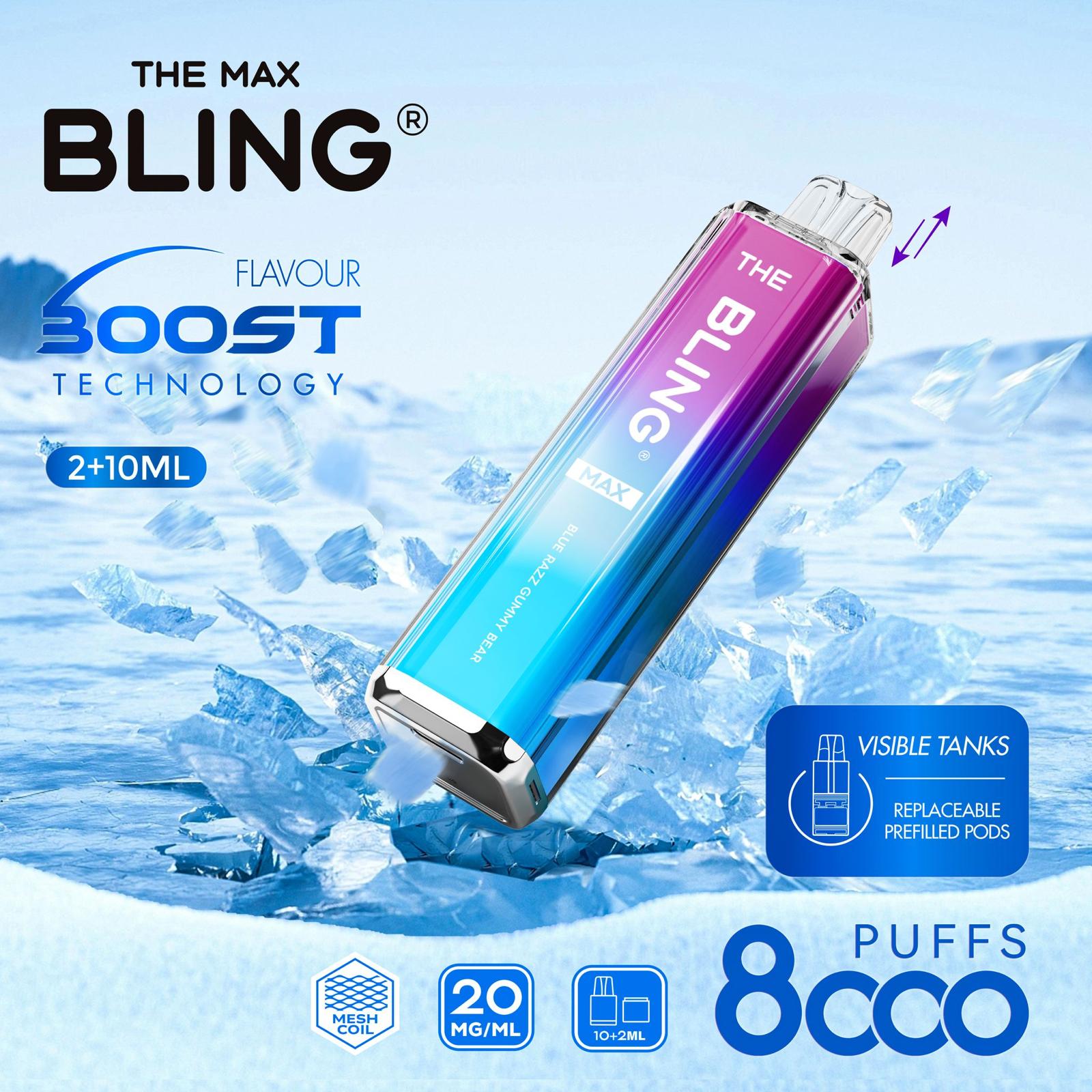 The Crystal Bling Max 8000 Puff [Box of 5]