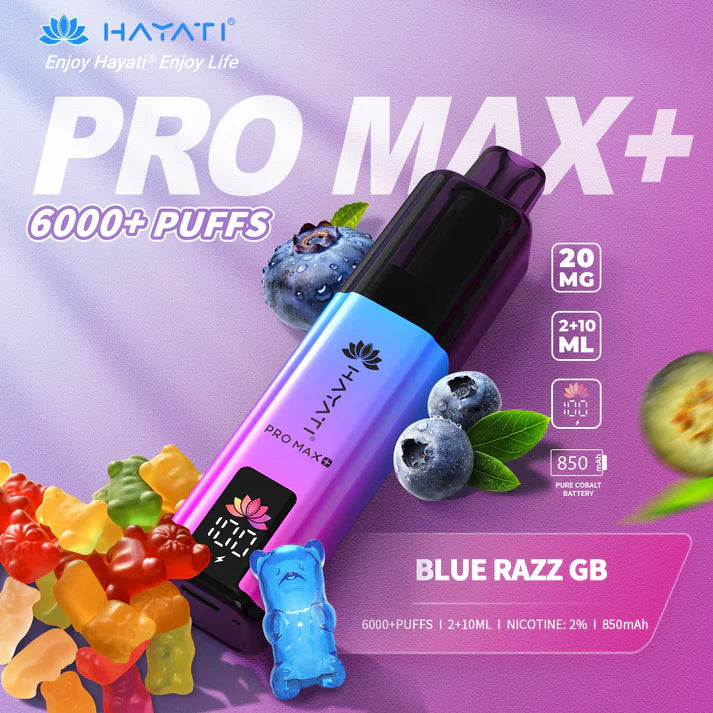 Hayati Pro Max Plus 6000 Puffs Disposable Vapes [Box of 5]