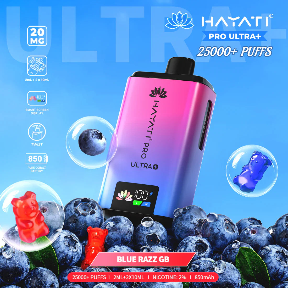 Hayati Pro Ultra Plus 25K Puff Vape [Box of 5]
