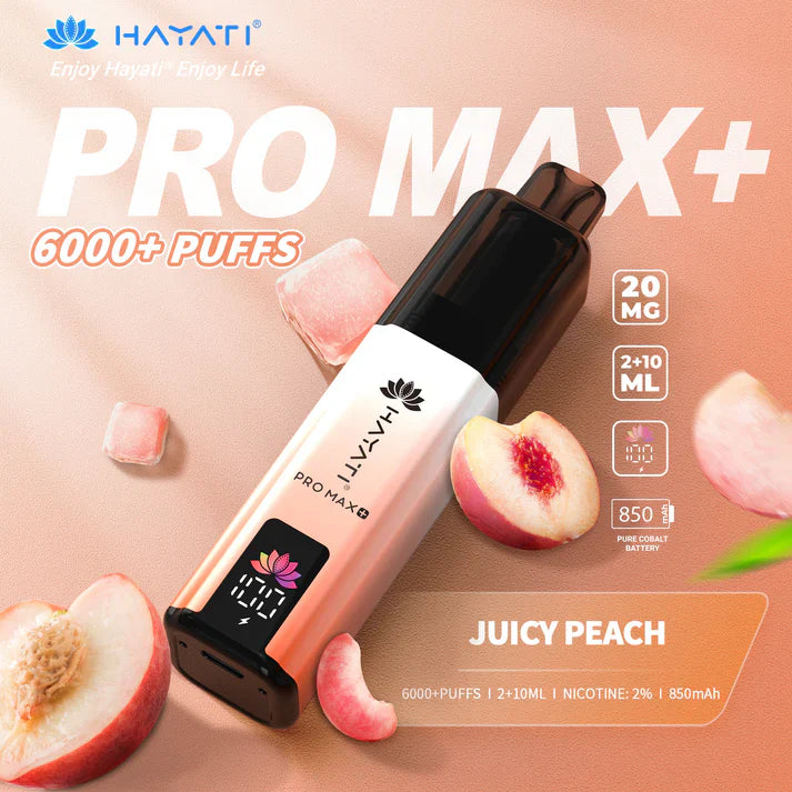 Hayati Pro Max Plus 6000 Puffs Disposable Vapes [Box of 5]