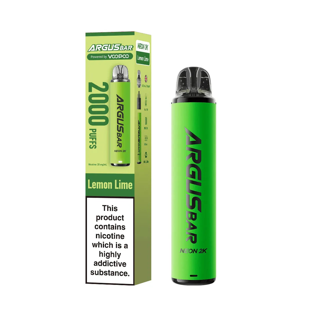 ARGUSBAR NEON 2K Puff Legal Vape [Box of 10]