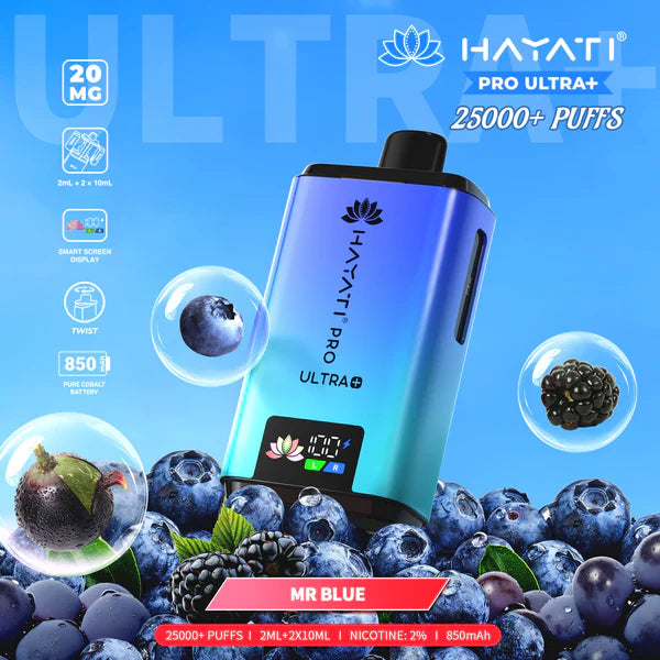 Hayati Pro Ultra Plus 25K Puff Vape [Box of 5]