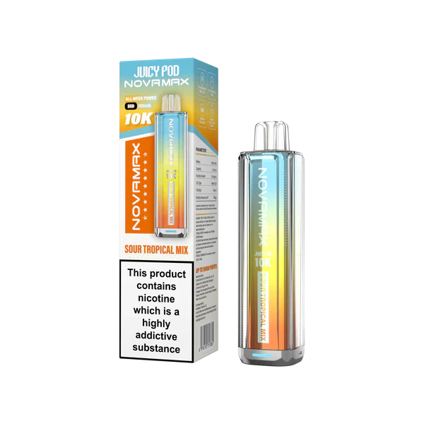 Juicy Pod Novamax 10K Prefilled Pod Vape Kit [Box of 5]