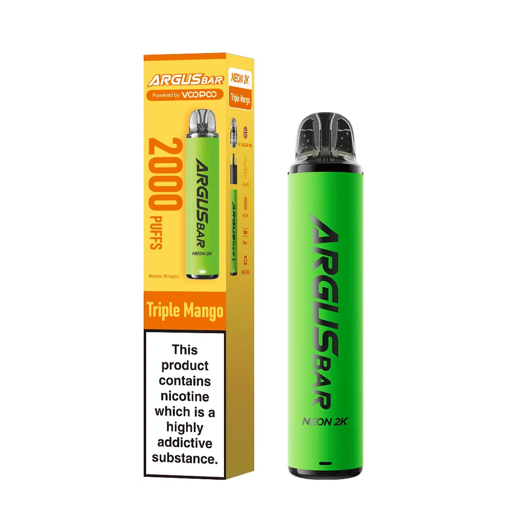 ARGUSBAR NEON 2K Puff Legal Vape [Box of 10]
