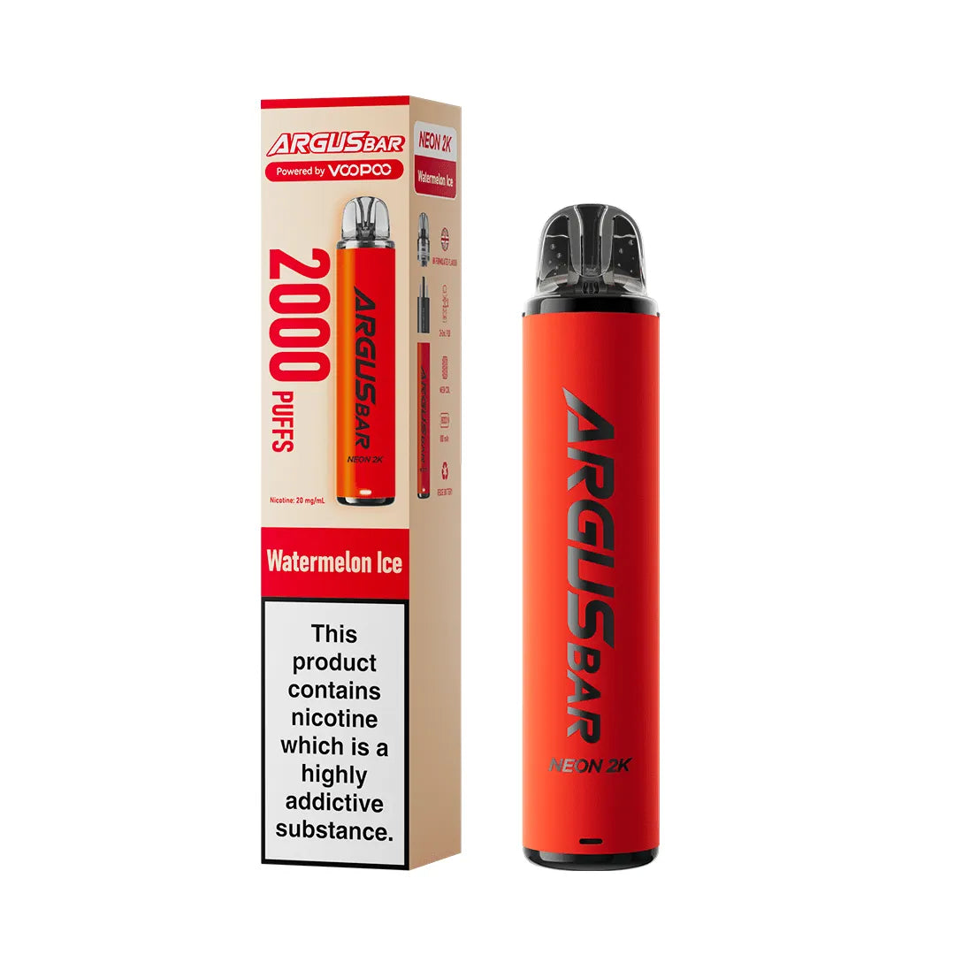 ARGUSBAR NEON 2K Puff Legal Vape [Box of 10]