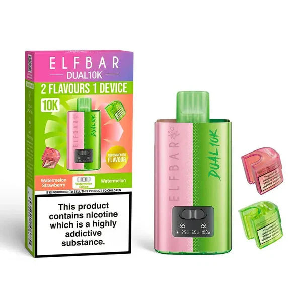 Elf Bar Dual 10K Disposable 2-in-1 Vape [Box of 5]