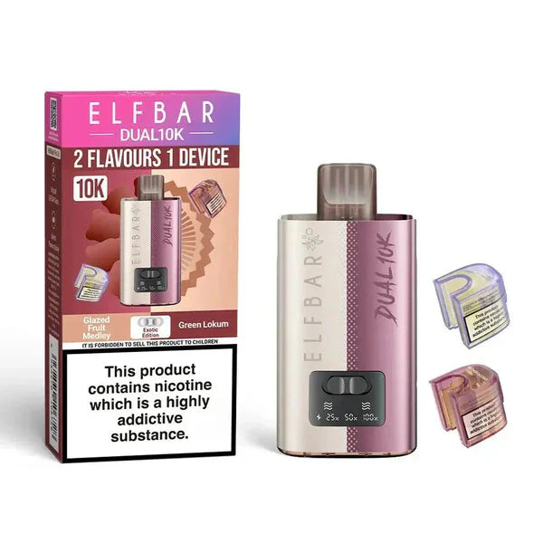 Elf Bar Dual 10K Disposable 2-in-1 Vape [Box of 5]