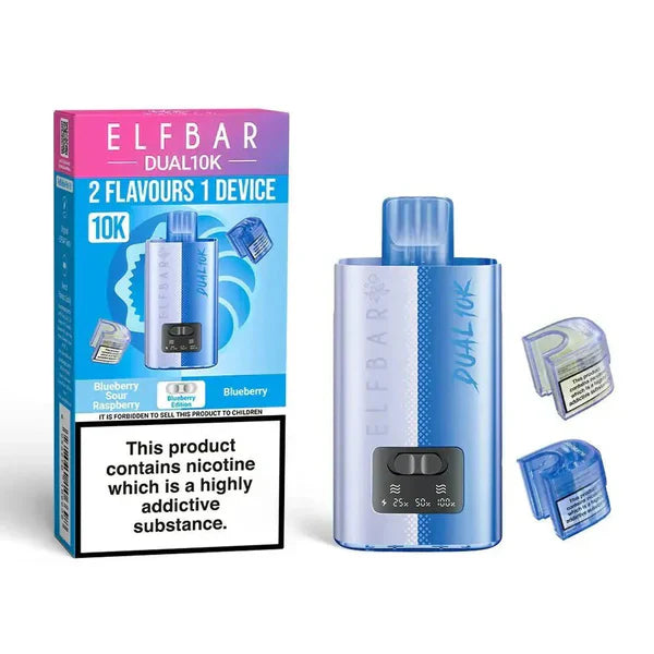 Elf Bar Dual 10K Disposable 2-in-1 Vape [Box of 5]