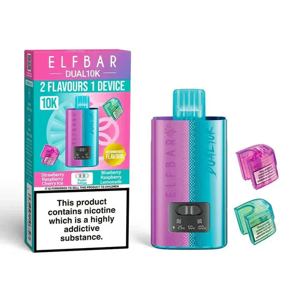 Elf Bar Dual 10K Disposable 2-in-1 Vape [Box of 5]