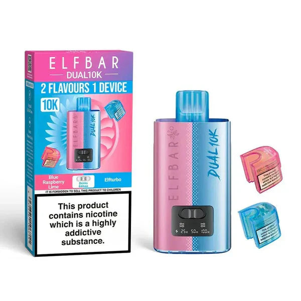 Elf Bar Dual 10K Disposable 2-in-1 Vape [Box of 5]