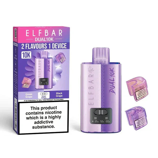 Elf Bar Dual 10K Disposable 2-in-1 Vape [Box of 5]