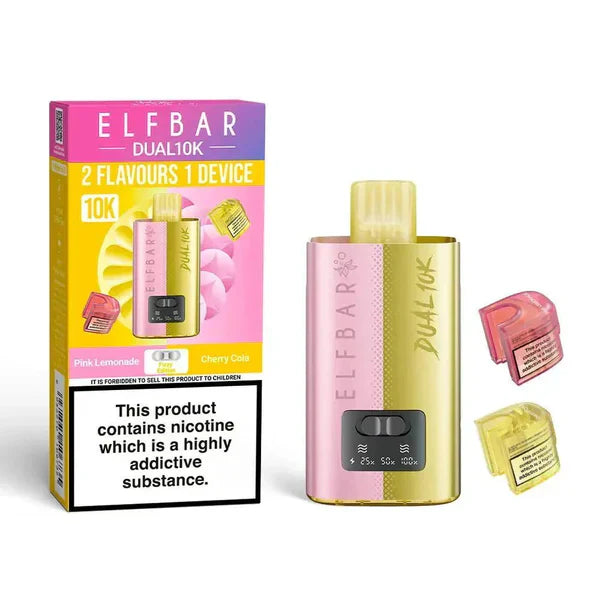 Elf Bar Dual 10K Disposable 2-in-1 Vape [Box of 5]