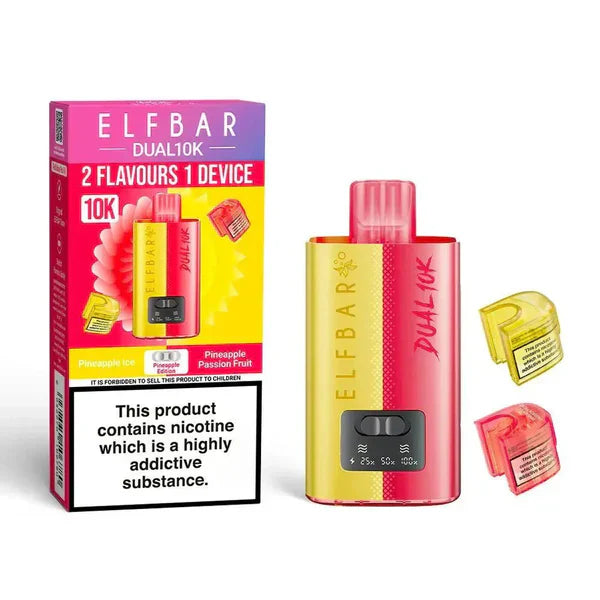 Elf Bar Dual 10K Disposable 2-in-1 Vape [Box of 5]