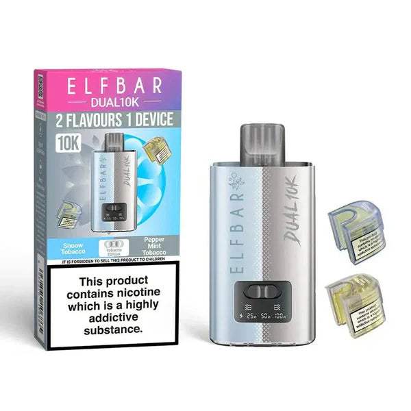 Elf Bar Dual 10K Disposable 2-in-1 Vape [Box of 5]