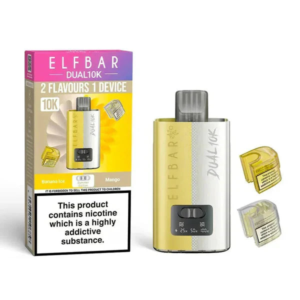 Elf Bar Dual 10K Disposable 2-in-1 Vape [Box of 5]