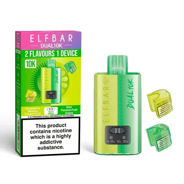 Elf Bar Dual 10K Disposable 2-in-1 Vape [Box of 5]