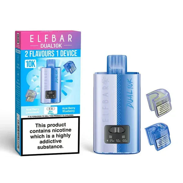 Elf Bar Dual 10K Disposable 2-in-1 Vape [Box of 5]