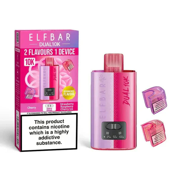 Elf Bar Dual 10K Disposable 2-in-1 Vape [Box of 5]