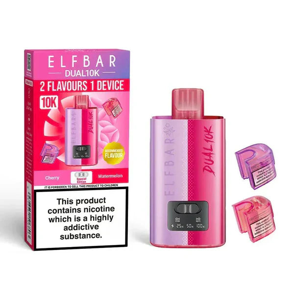 Elf Bar Dual 10K Disposable 2-in-1 Vape [Box of 5]