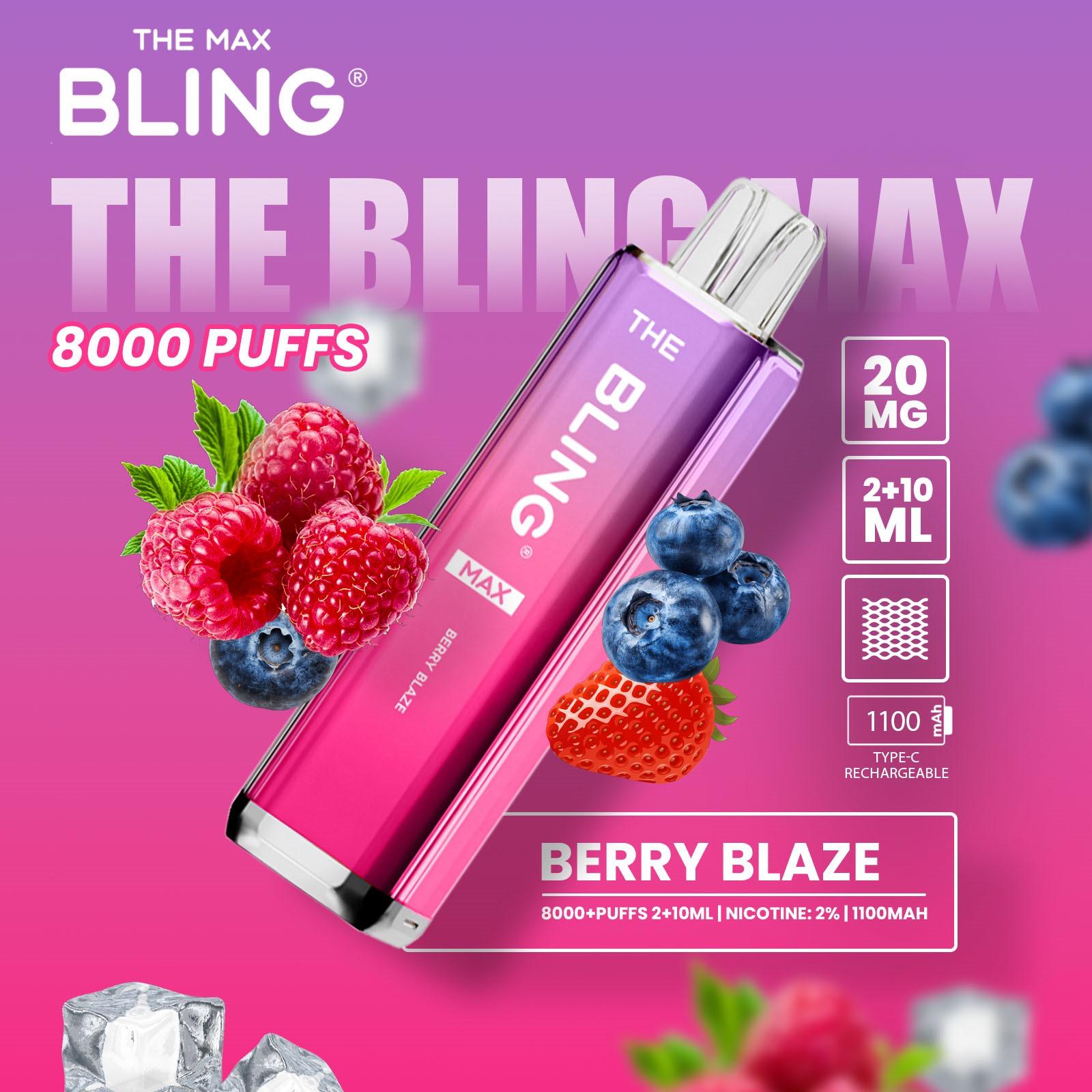 The Crystal Bling Max 8000 Puff [Box of 5]