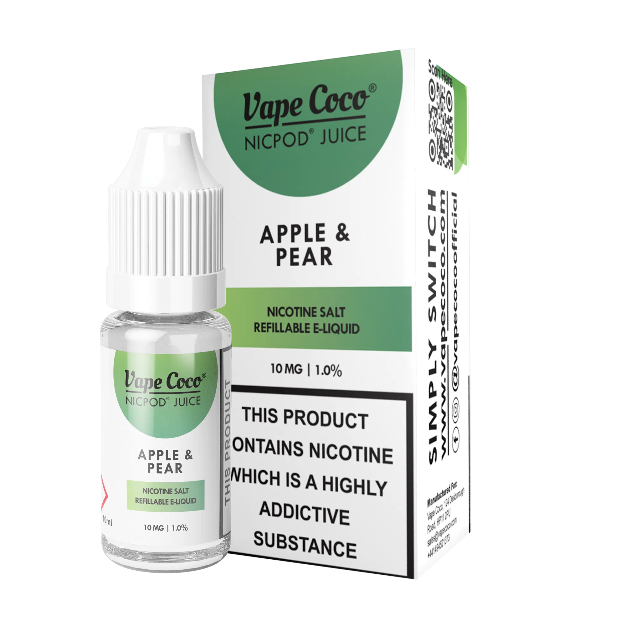 Vape CoCo Nic Pod Juices 20mg [Box of 10]