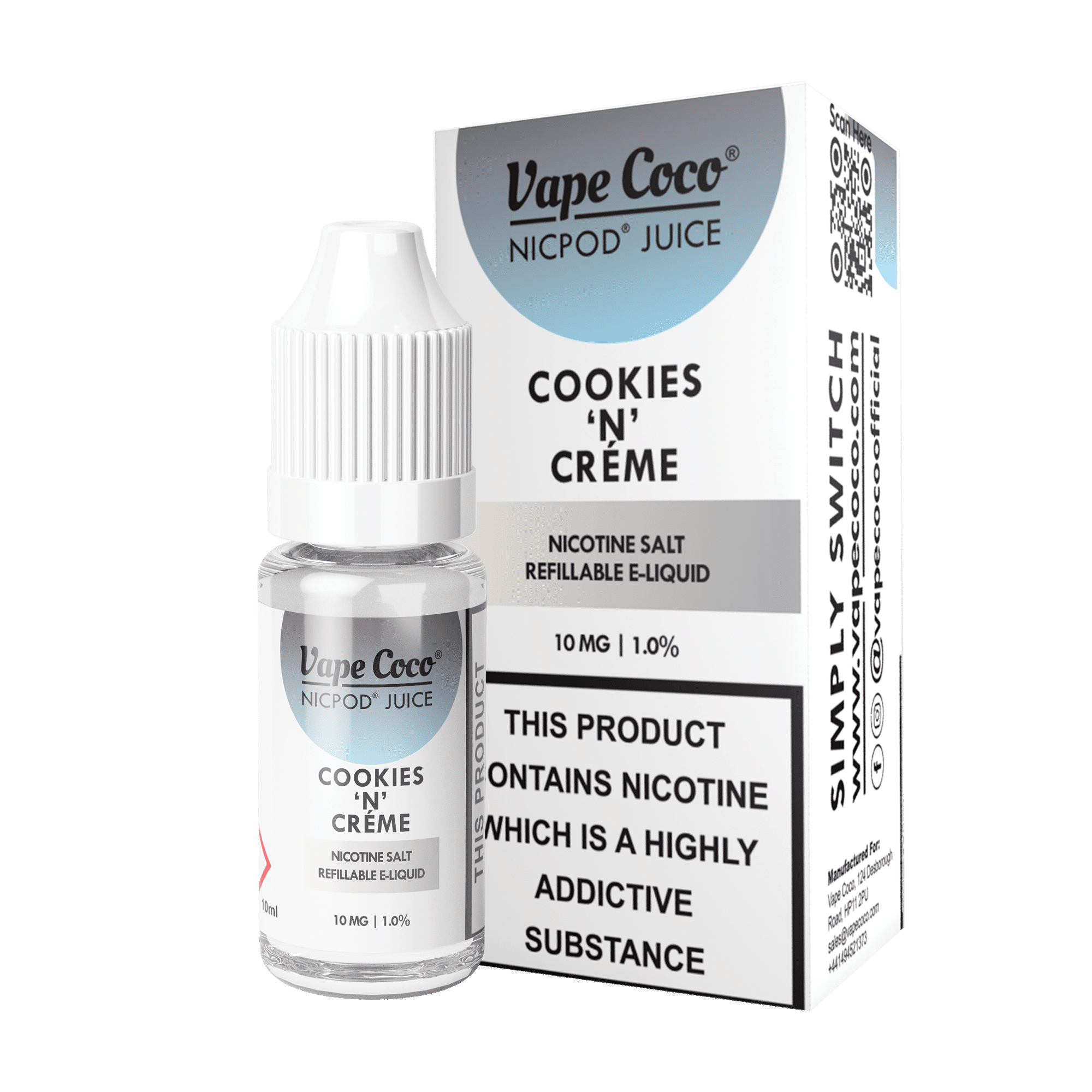 Vape CoCo Nic Pod Juices 20mg [Box of 10]