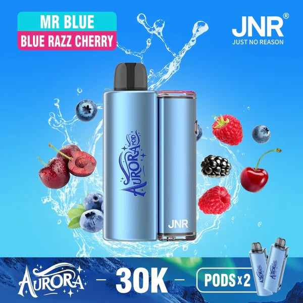 JNR Aurora 30K Puffs Prefilled Pod Vape Kit – [Box of 5]